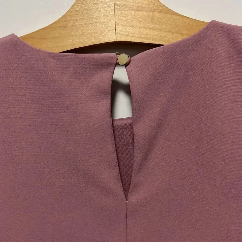 Gianni Bini Girls blush pink dress long sleeves flutter bottom size Small - Picture 6 of 7